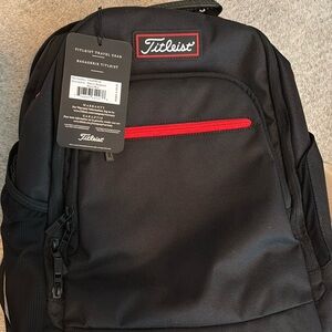 Titleist Black and Red Backpack Modern Design
